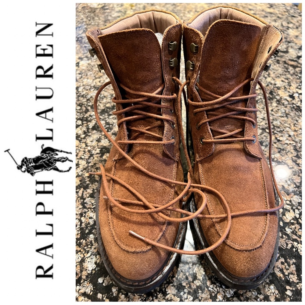 Polo Ralph Lauren Mens Suede Norbeck Boot Size 9.5